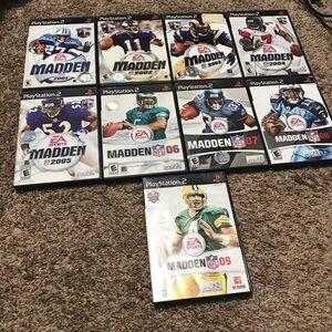 PS2 Madden Lot of 9 Complete Games CIB With Manuals Playstation 2